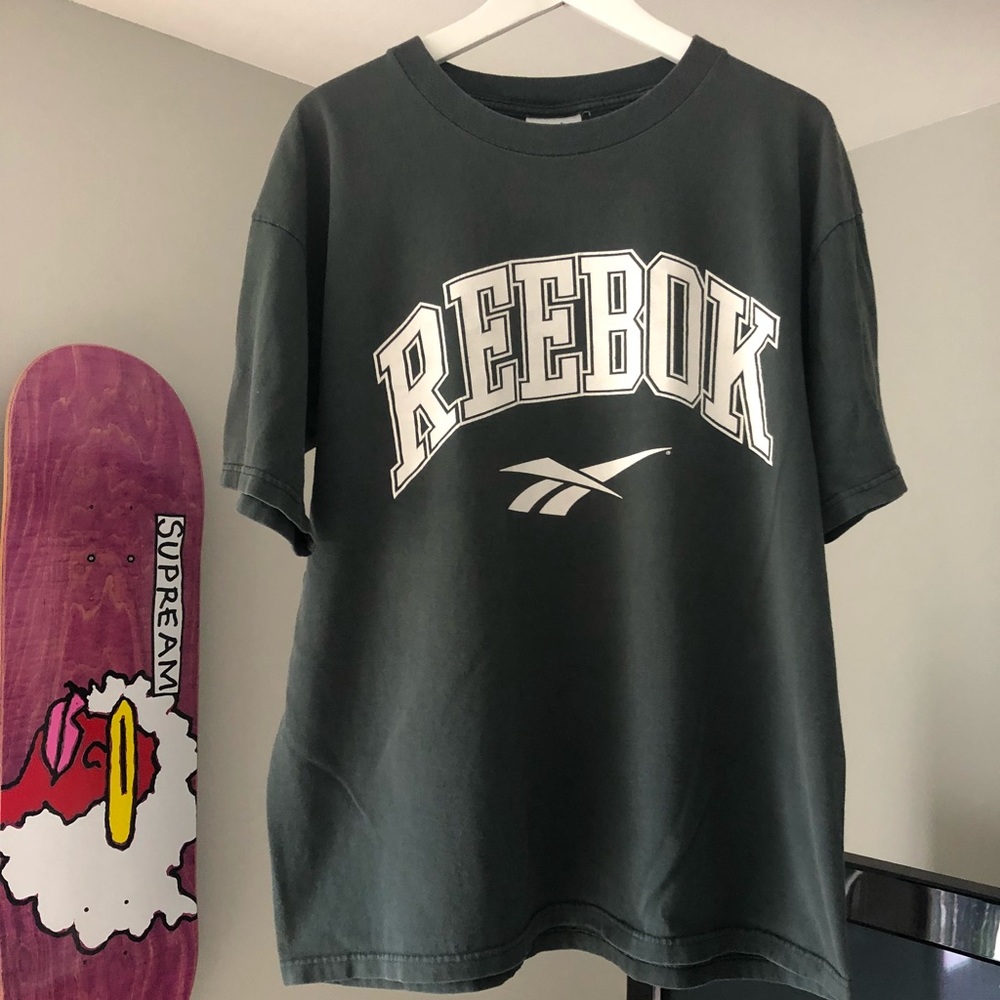 Vintage Reebok Spell-out And Big Logo T-Shirt